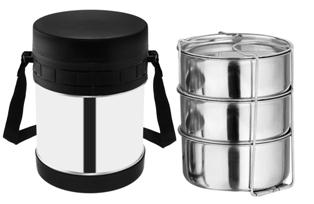 Steel Lunch Box (2 and 3 Container Set)